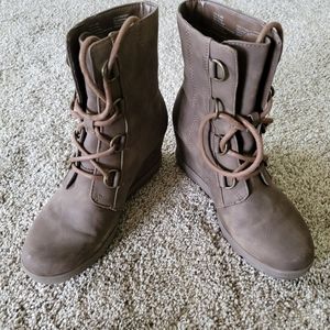 Brown Sonoma wedge boots